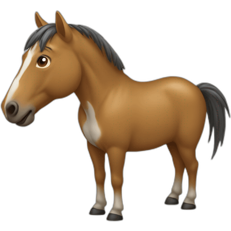 Pieuvre avec un cheval emoji