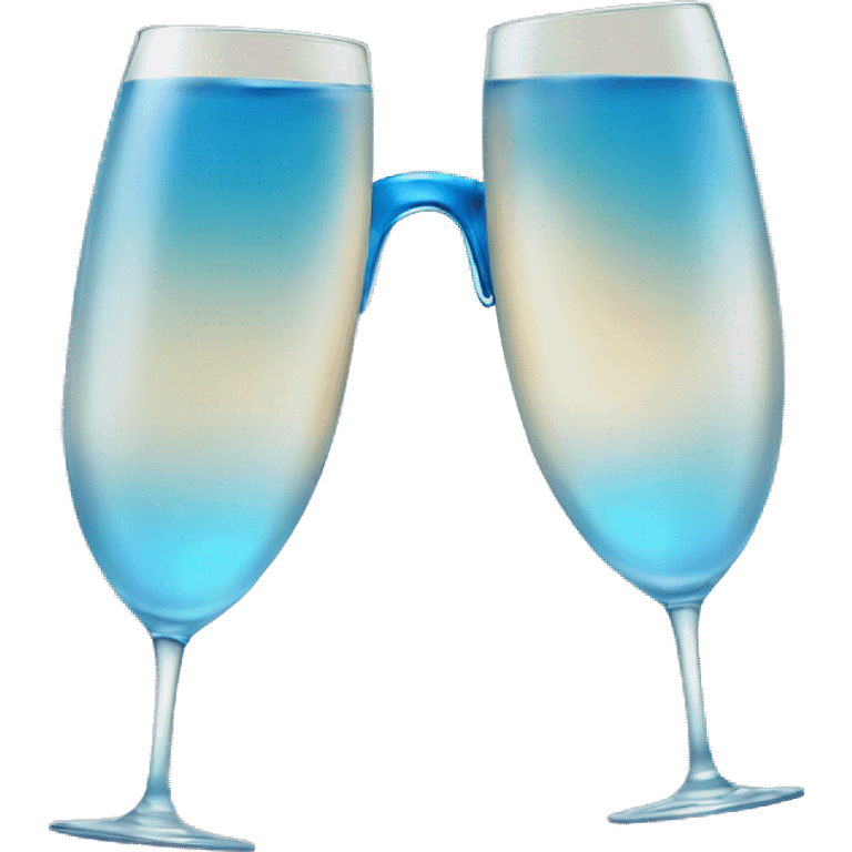 I need emoji glasses with blue champagne emoji