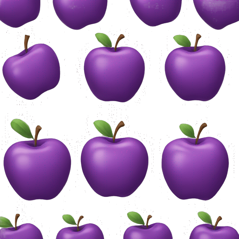 Purple apple emoji