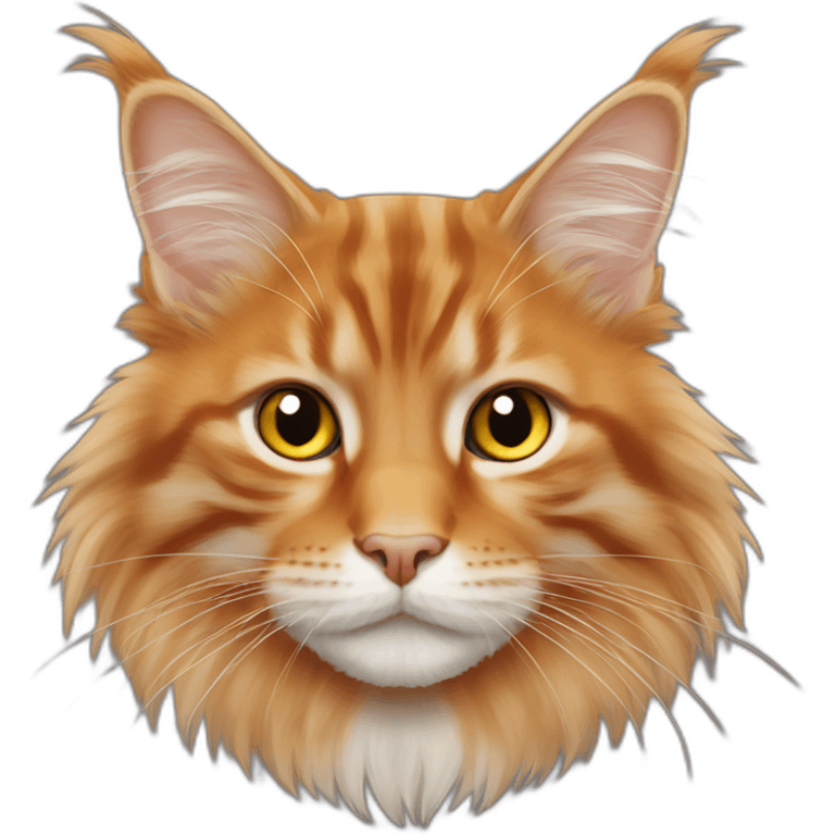 orange mainecoon emoji