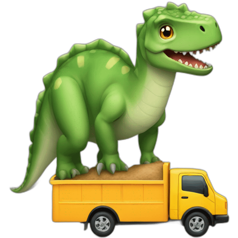 dinosaure en forme de camion emoji