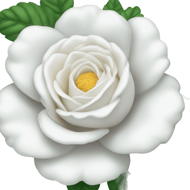 White garden rosw emoji