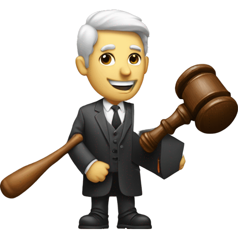 Auction man with a gavel emoji