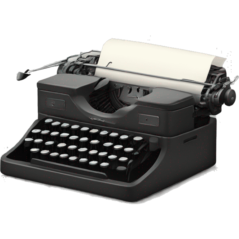 A typewriter  emoji