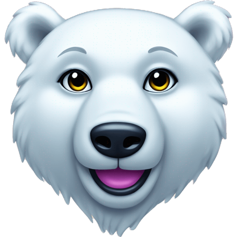 lisa frank polar bear full emoji