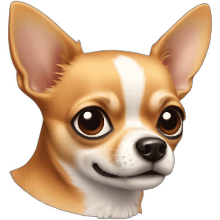 Chihuahua marron et noir emoji