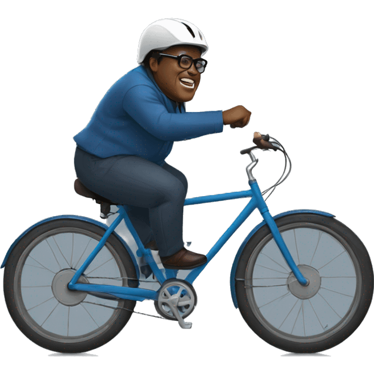 Félix Tshisekedi en velo emoji