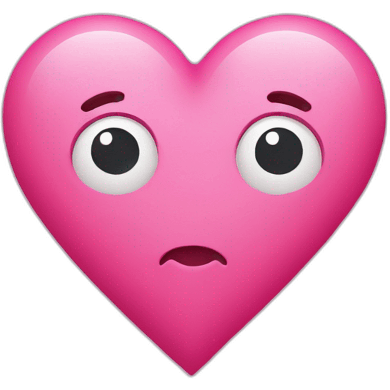 Pink heart Brocken emoji