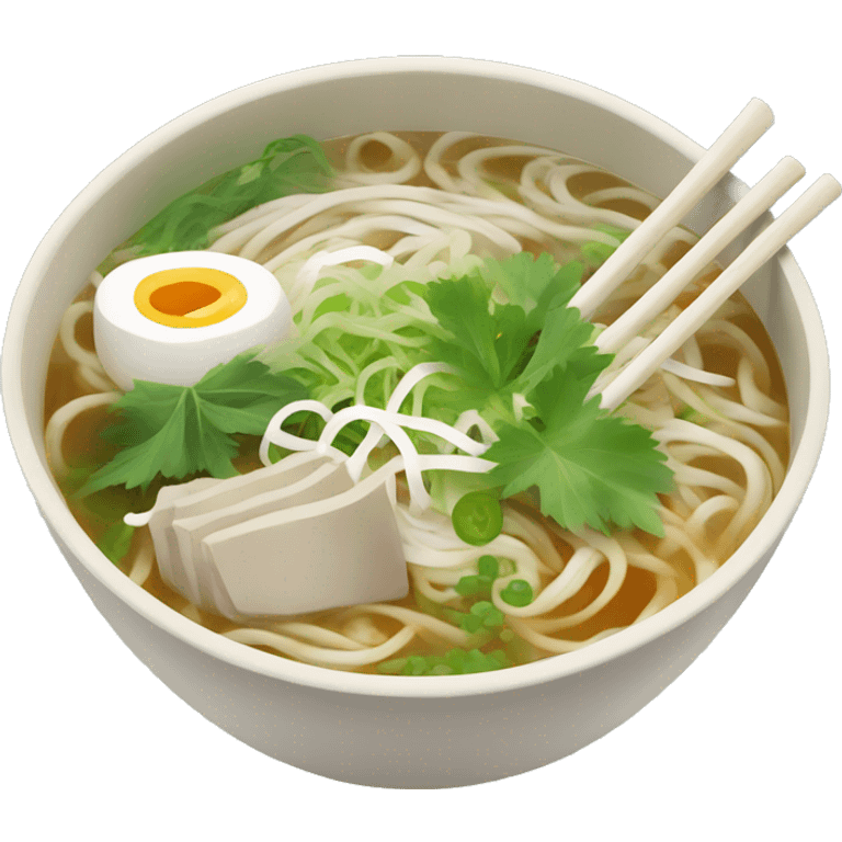 bowl of pho  emoji