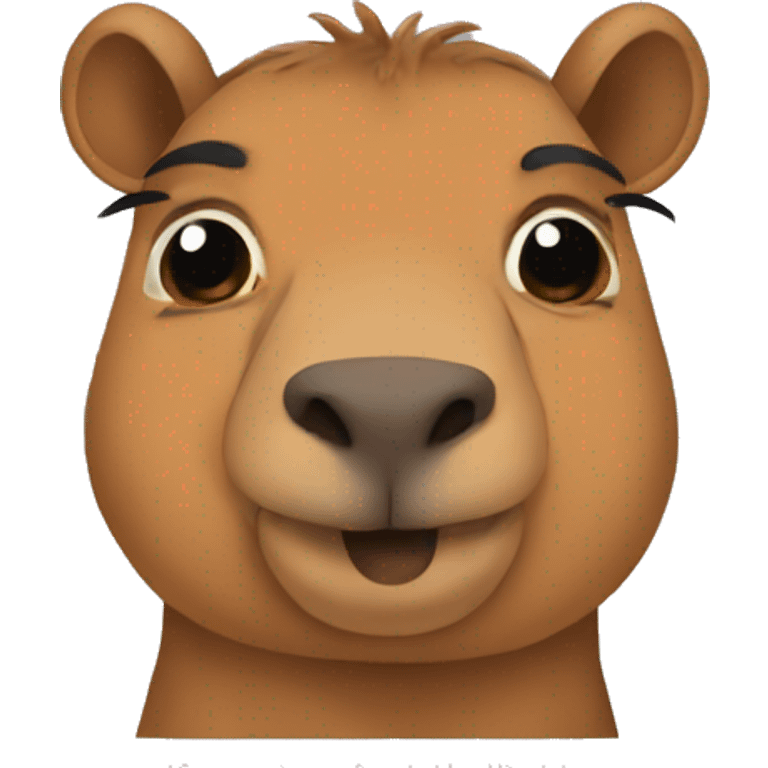 Cabybara say miss u emoji