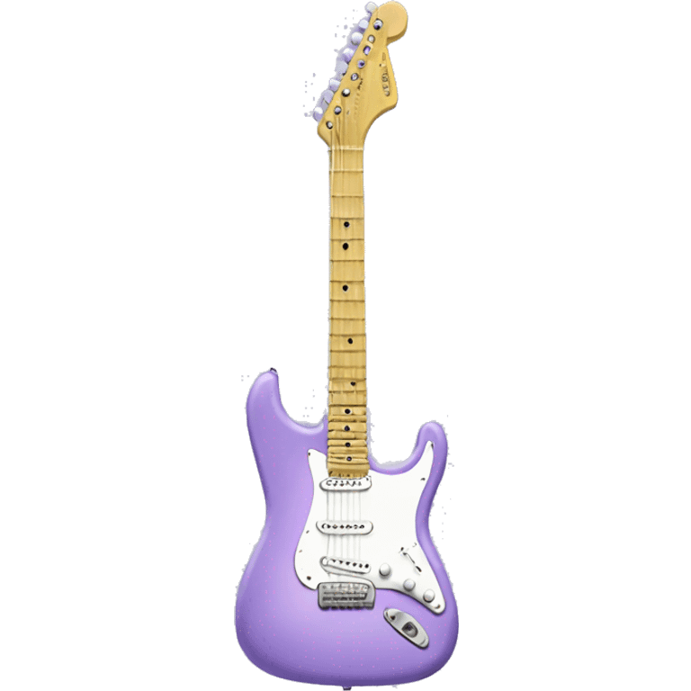 Pastel purple electric guitar emoji