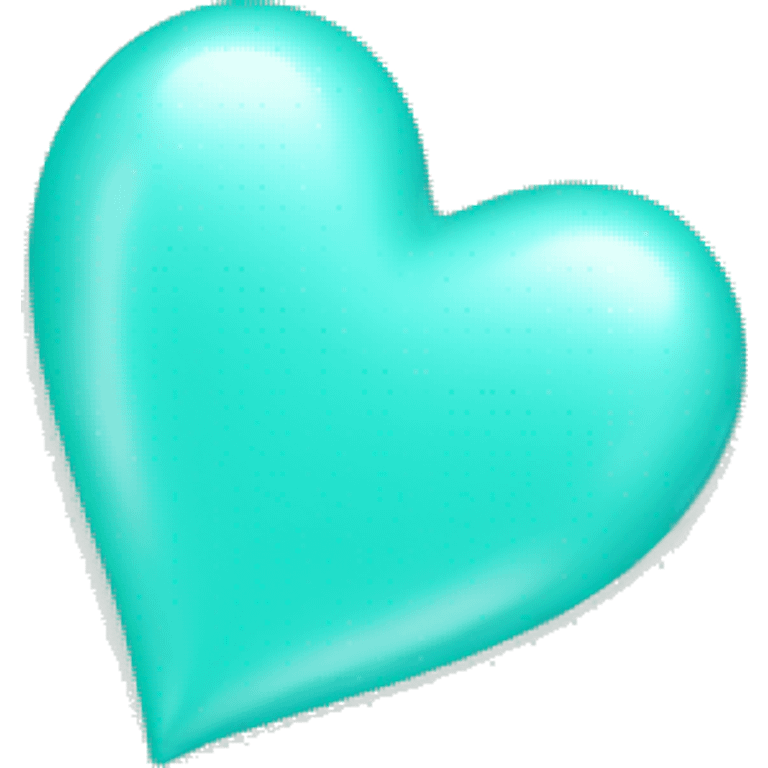 Tiffany blue heart emoji