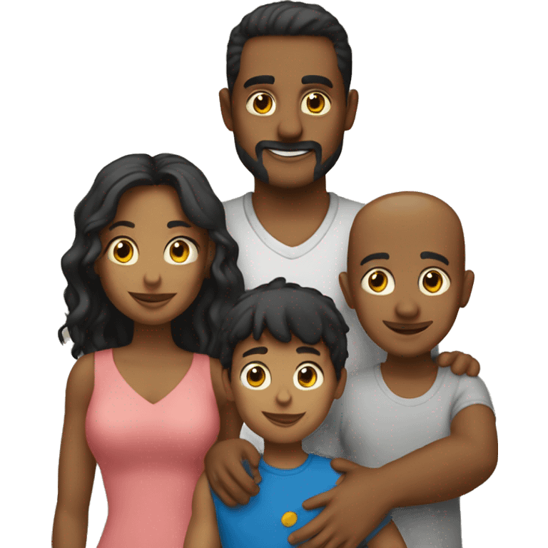 Familia de 5 emoji