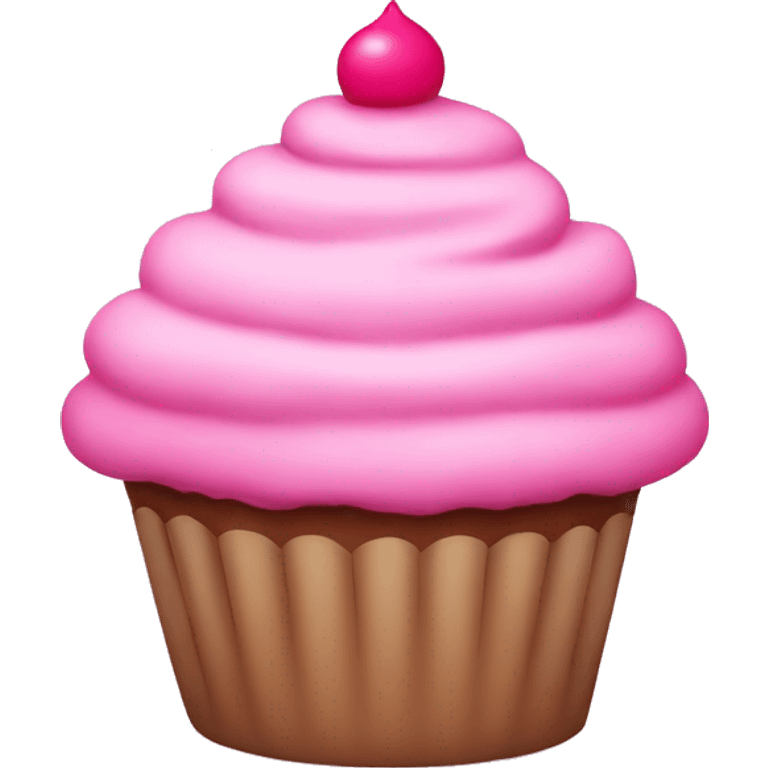 Pink cupcake emoji