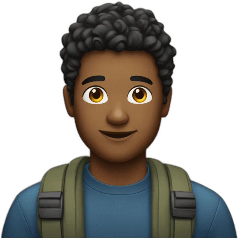 A young man making podcasts emoji