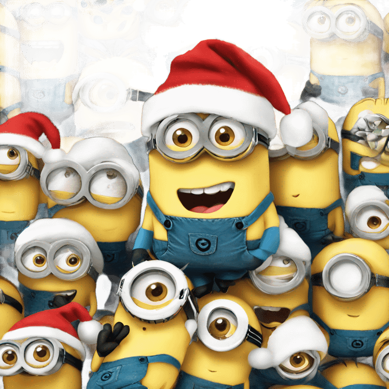 Minions Christmas emoji