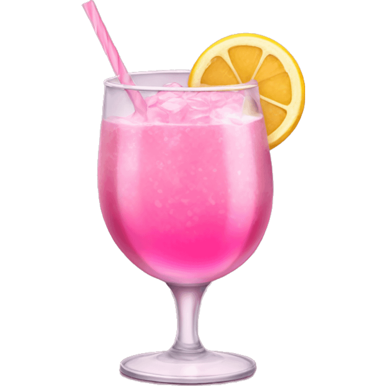 pink drink in fancy glass emoji