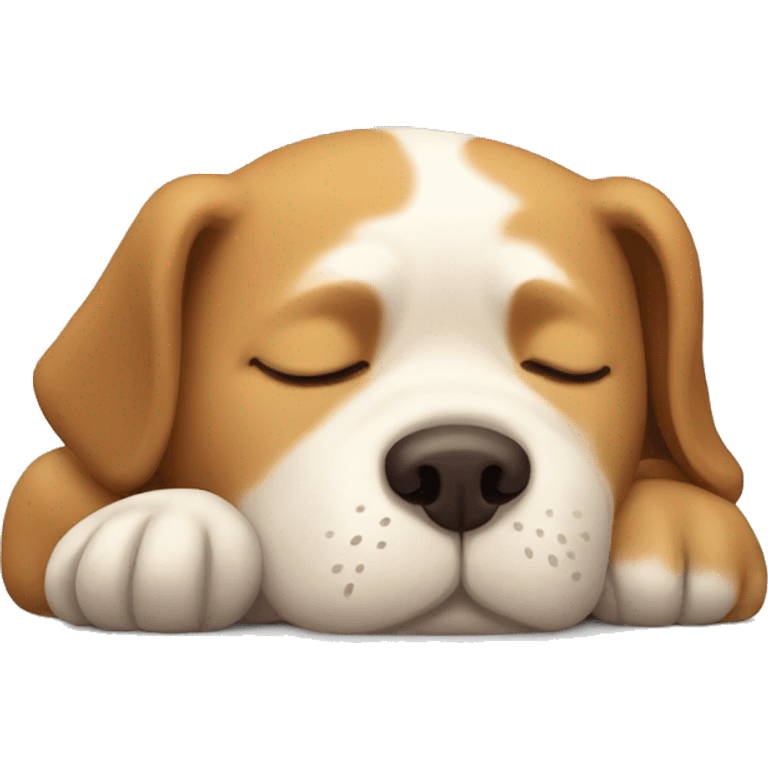 Dog sleeping  emoji