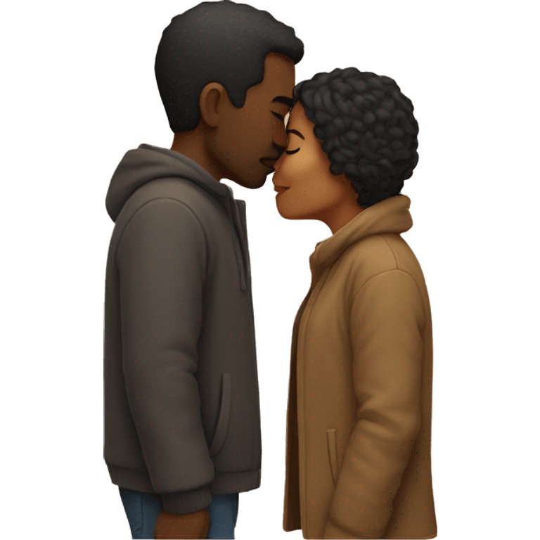 Two people kissing emoji