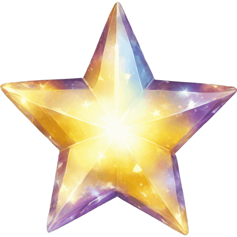 Crystal star emoji