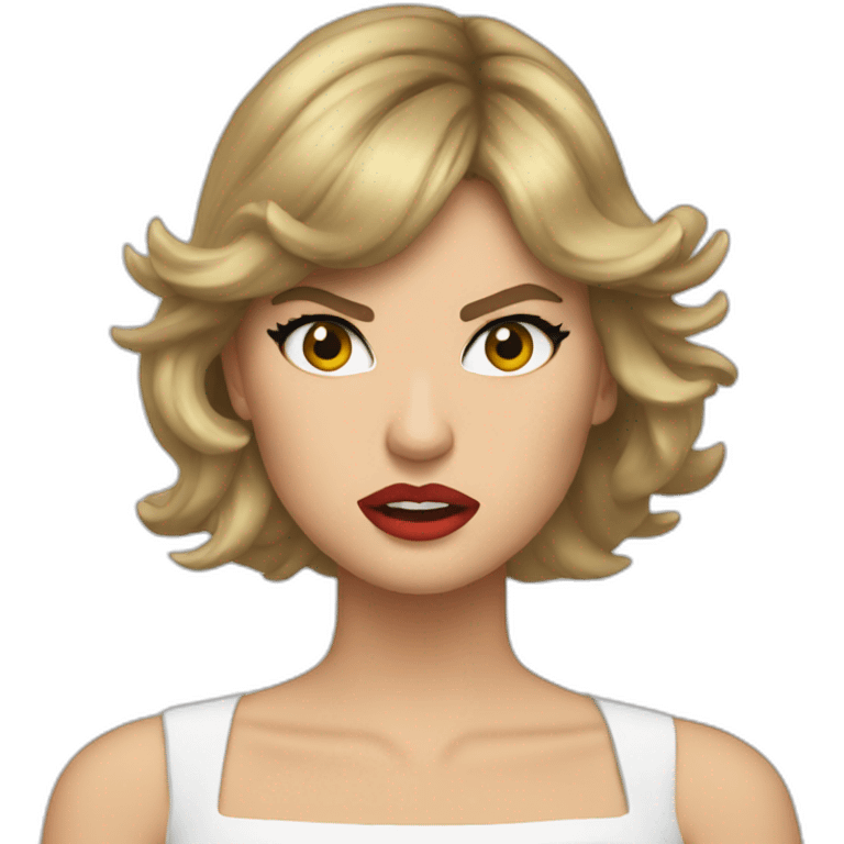 very angry taylor swift emoji