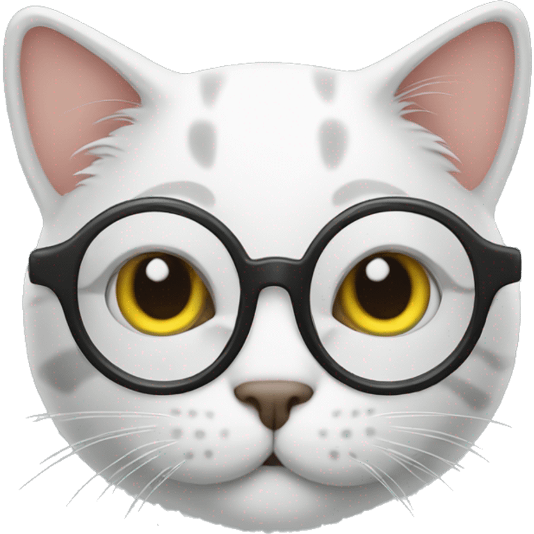 Cat glasses  emoji