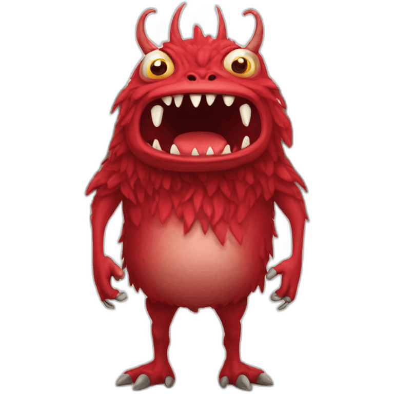 red hunan monster emoji