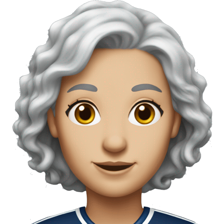 Edmonton Oilers female grey hair emoji