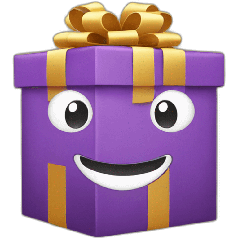 gift box with smile emoji