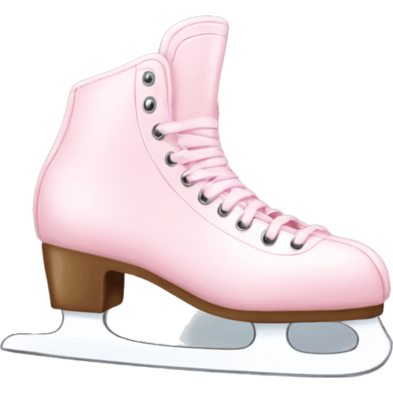 Light pink ice skates emoji