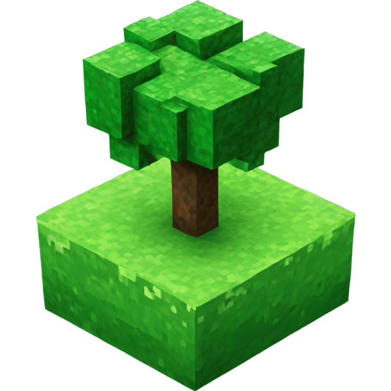 Minecraft grass planet emoji