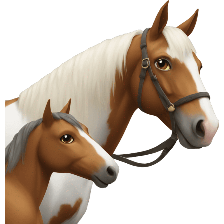 cat and horse emoji