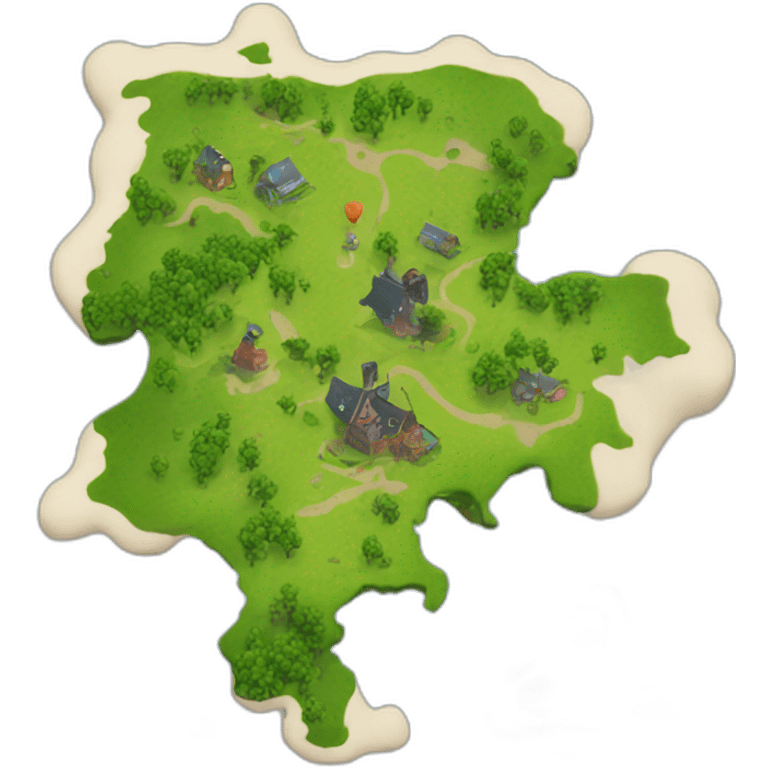 Fortnite map of the Netherlands emoji