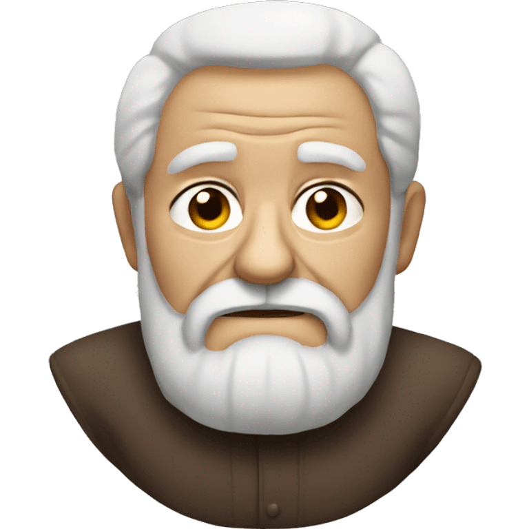 Grumpy old man with beard  emoji