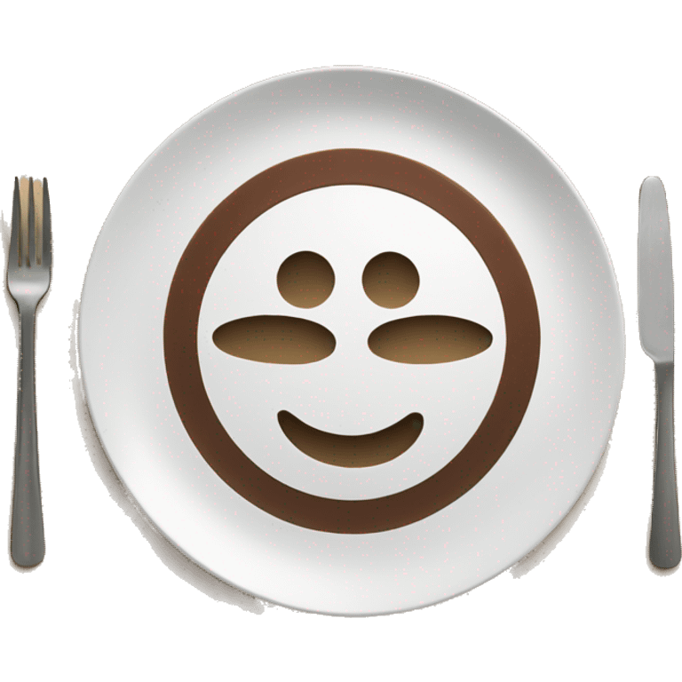 Plate on table emoji