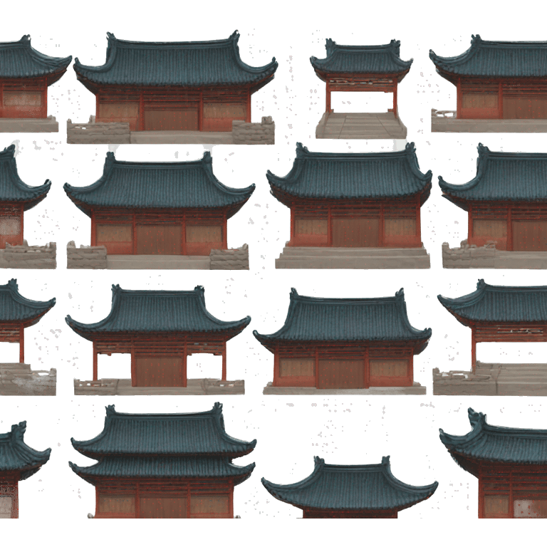 traditional Chinese architecture, village emoji