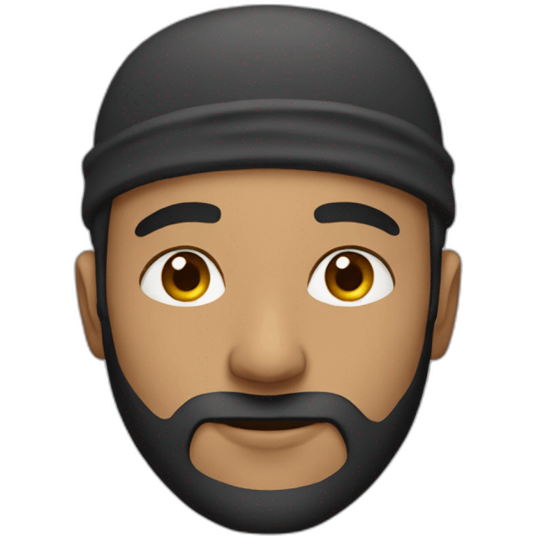 muslim man without face emoji