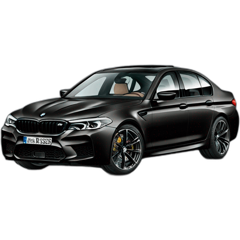 Bmw m5 black emoji