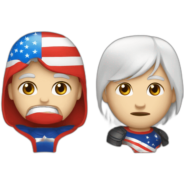 Russia vs America emoji