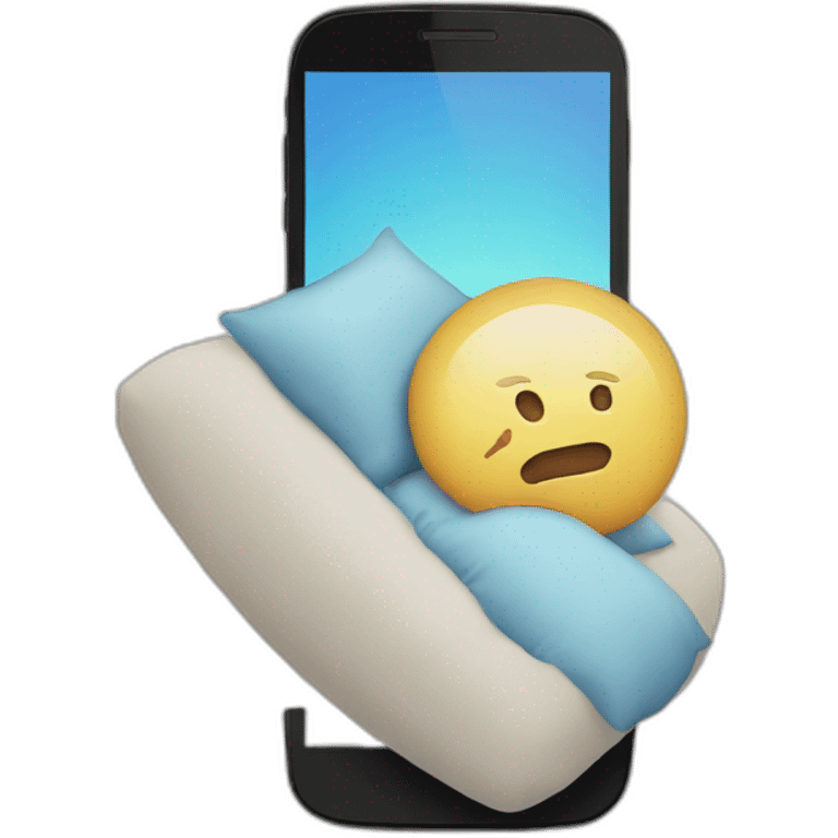 A mobile Phone shaped like a pillow emoji