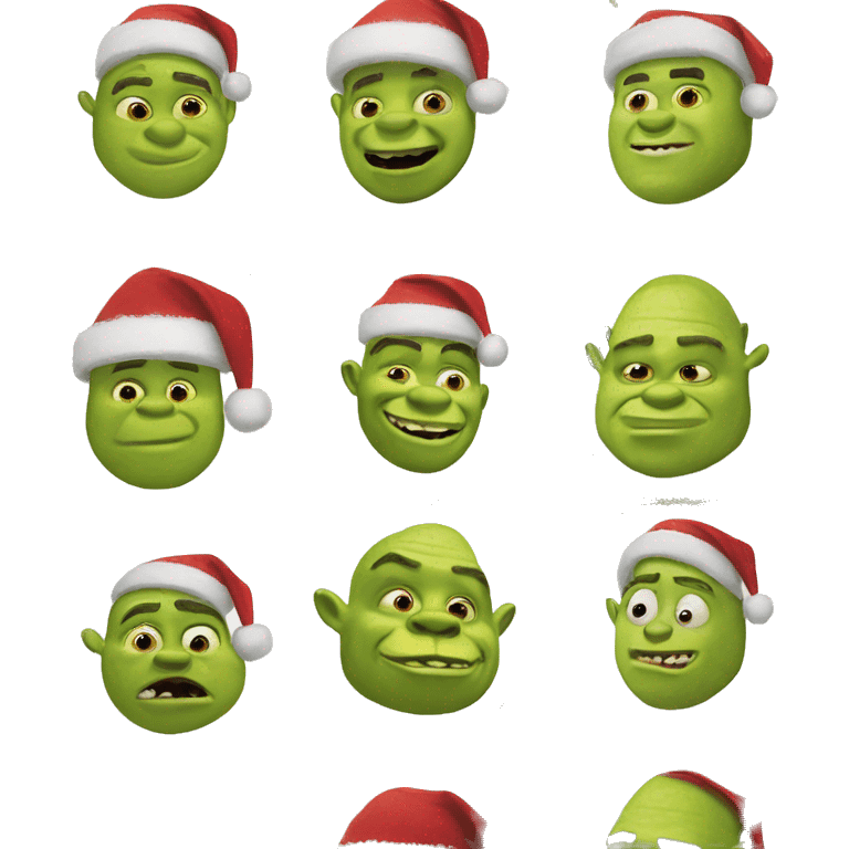 Christmas shrek emoji