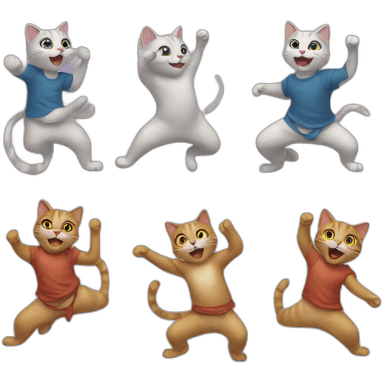 Cat dance emoji