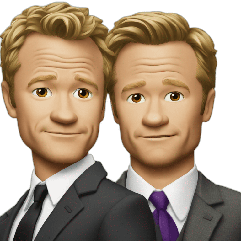 Barney Stinson and robin emoji