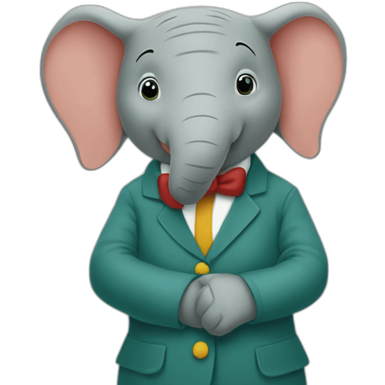 Babar cartoon read emoji