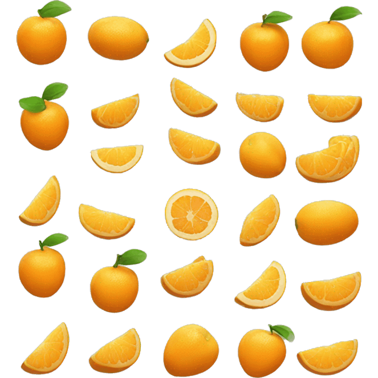 LIGHT Orange Fruit truck emoji