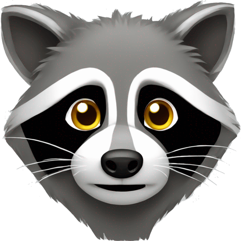 Gray raccoon emoji