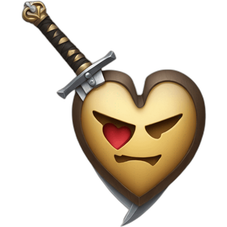 heart with sword emoji