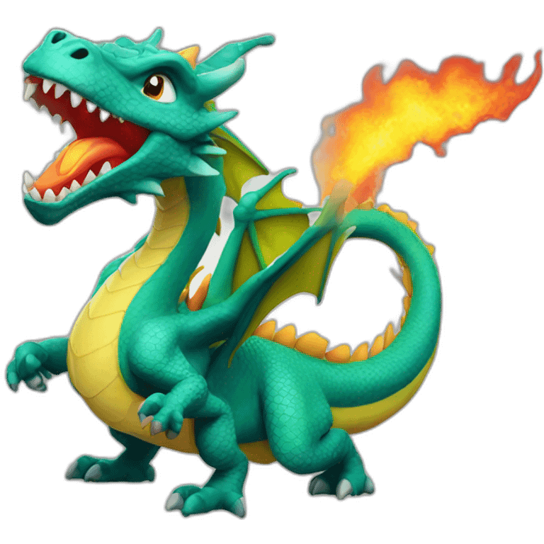 female Fire-Breathing Dragon emoji