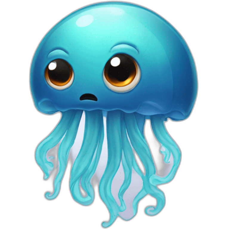 Angry jellyfish emoji