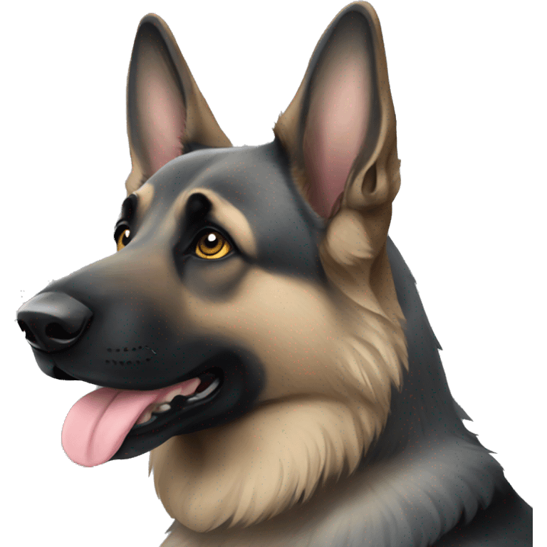 Grey German Shepherd emoji